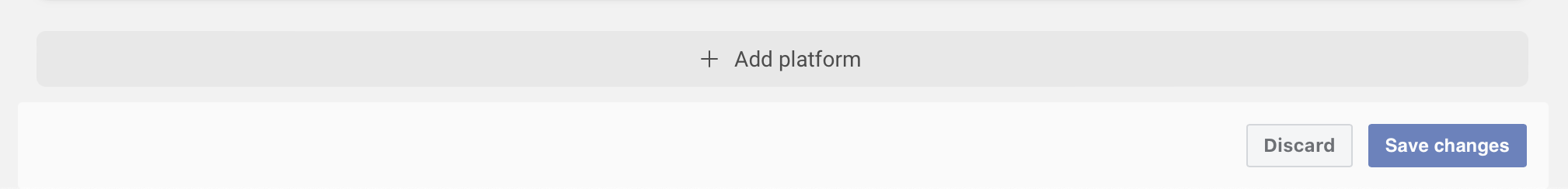 Add Platform