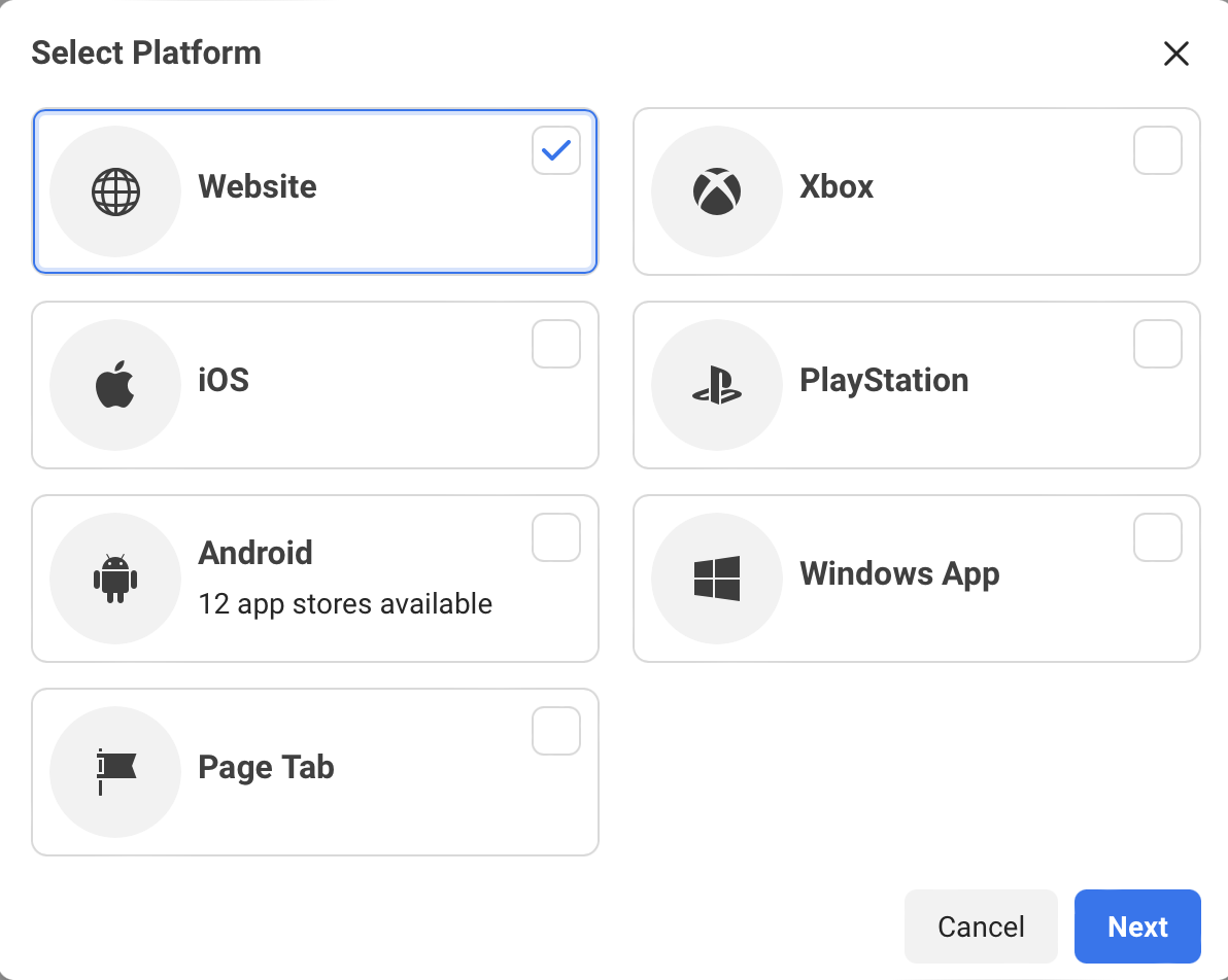 Select Website