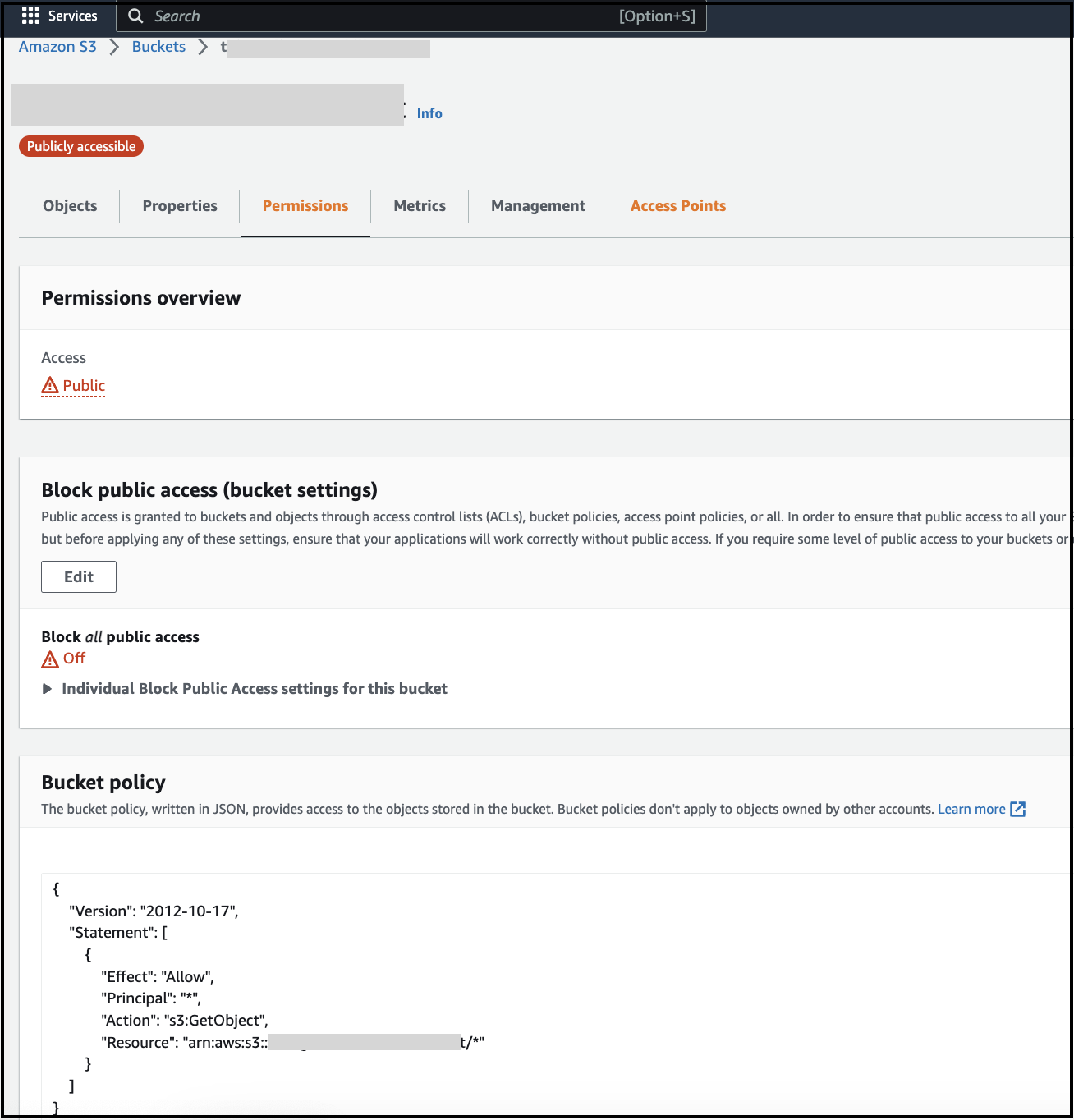 S3 bucket permissions