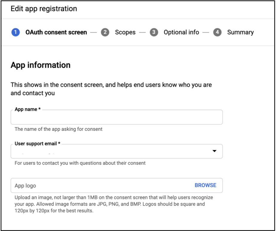 Google OAuth Consent Screen 